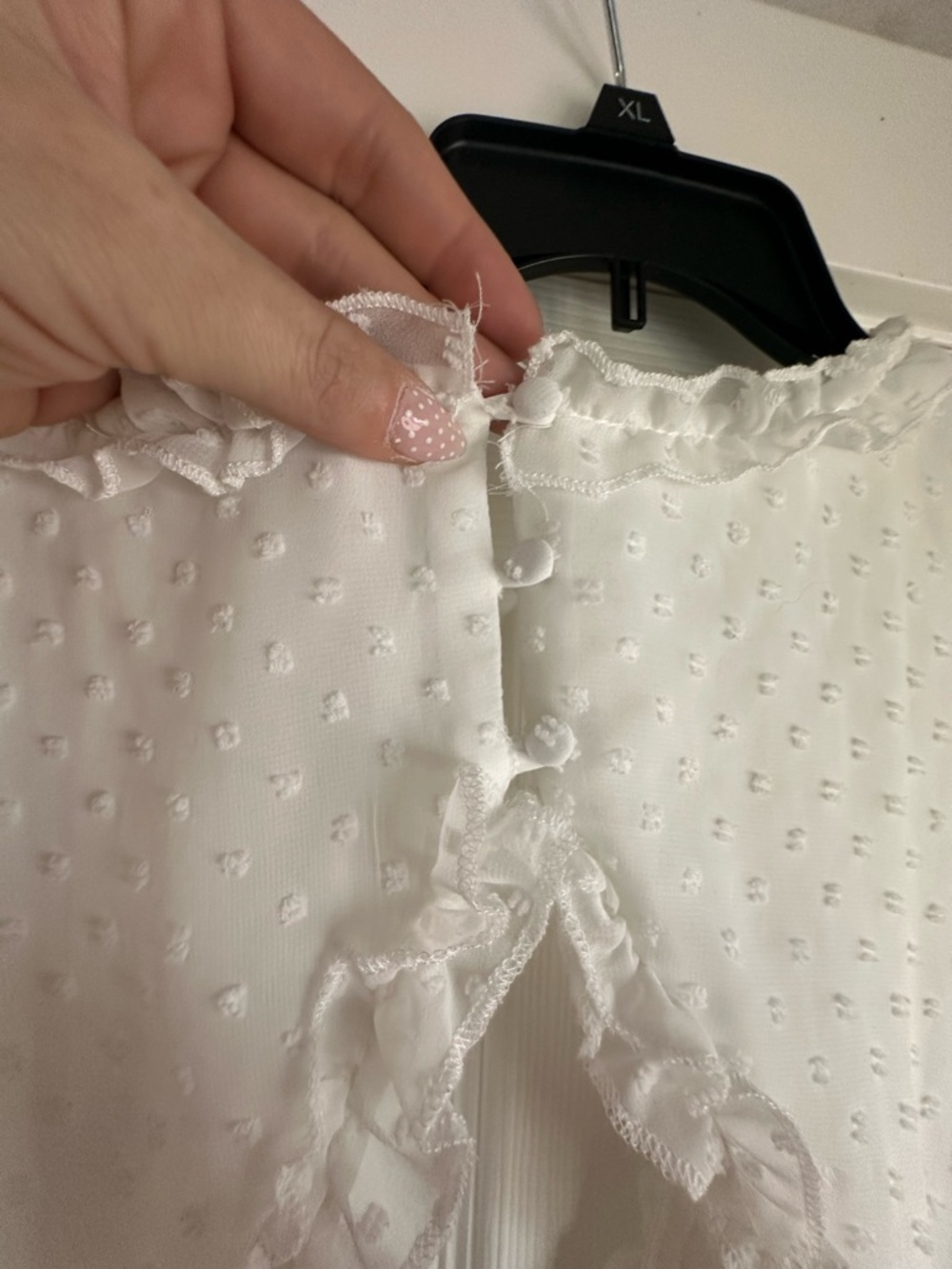 Justify White Ruffle Detail Mini Dress - Picture 3 of 4